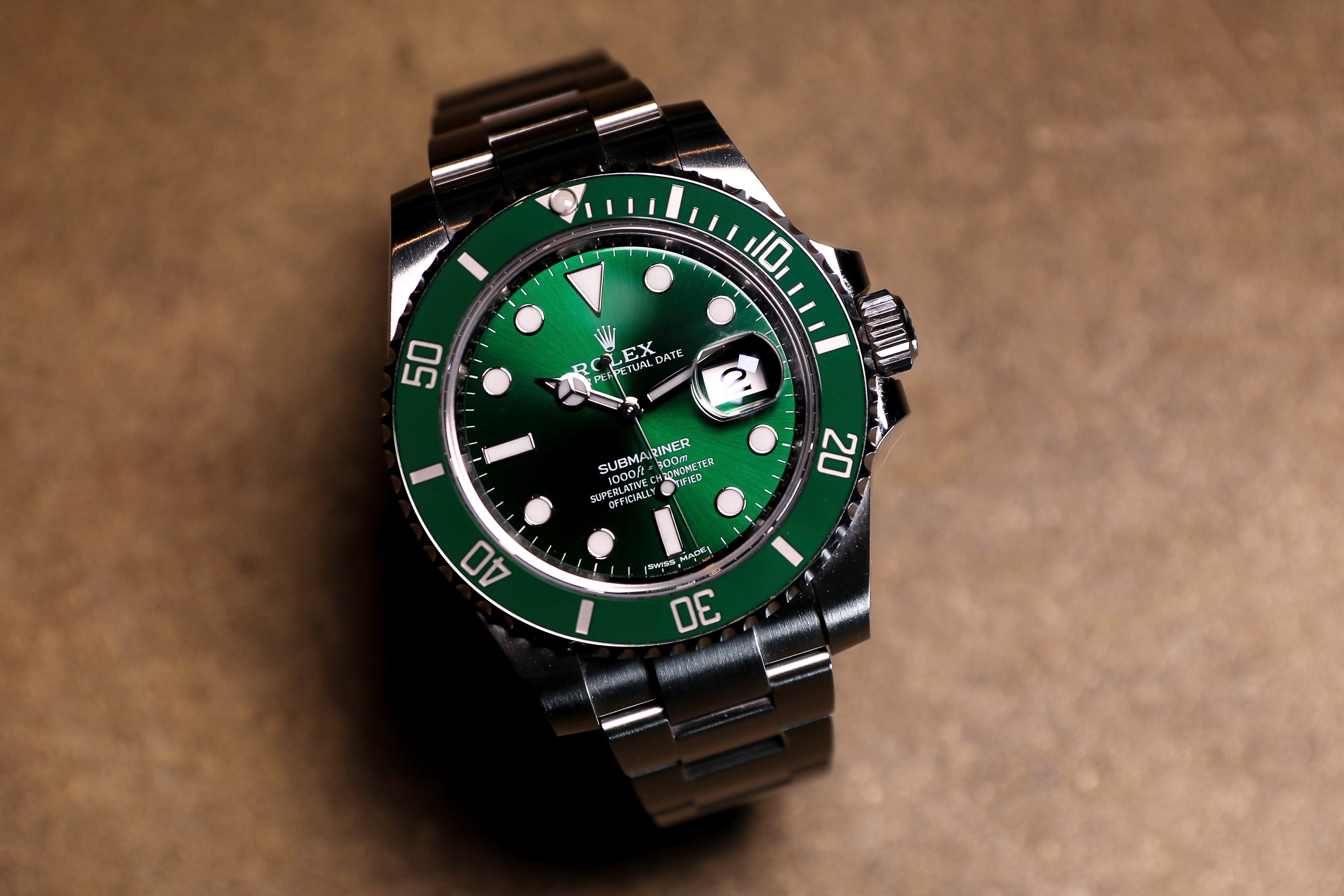 Submariner 116610LV - Green Dial - Hulk - 2016