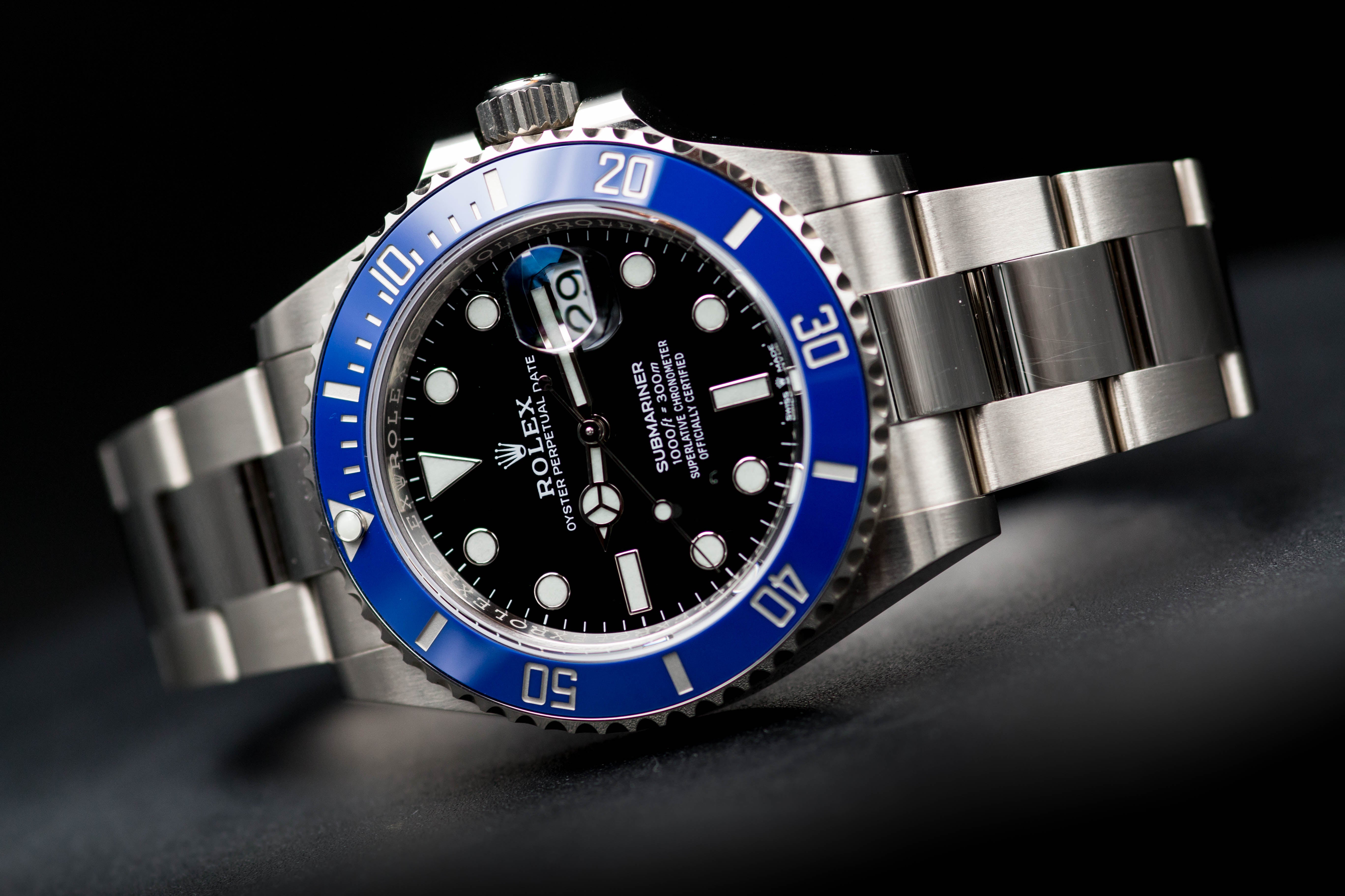 Rolex submariner bleu or prix hot sale